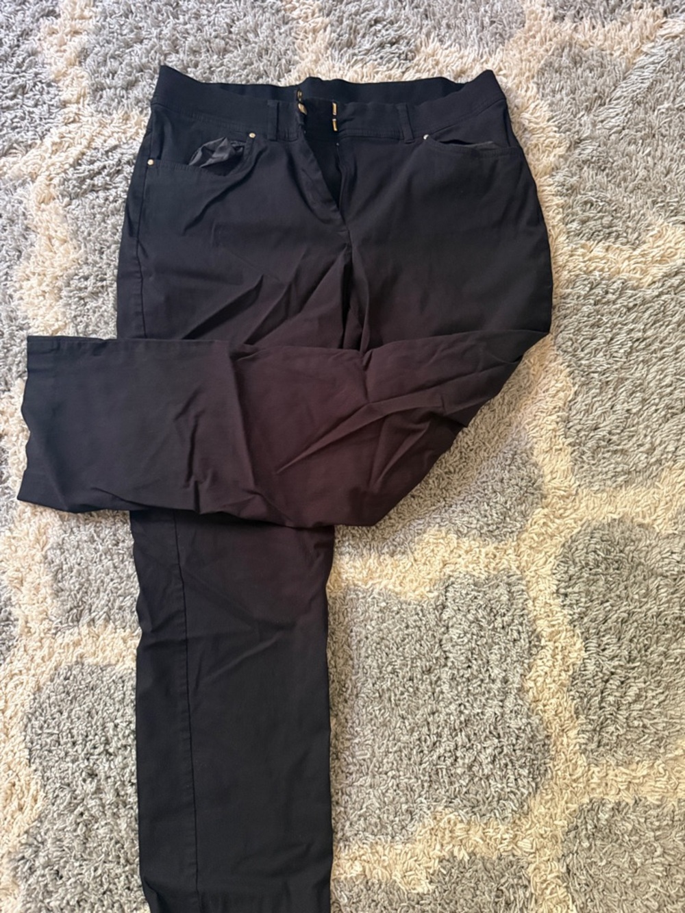 JM Collection Black Cropped Women’s Dress Pants